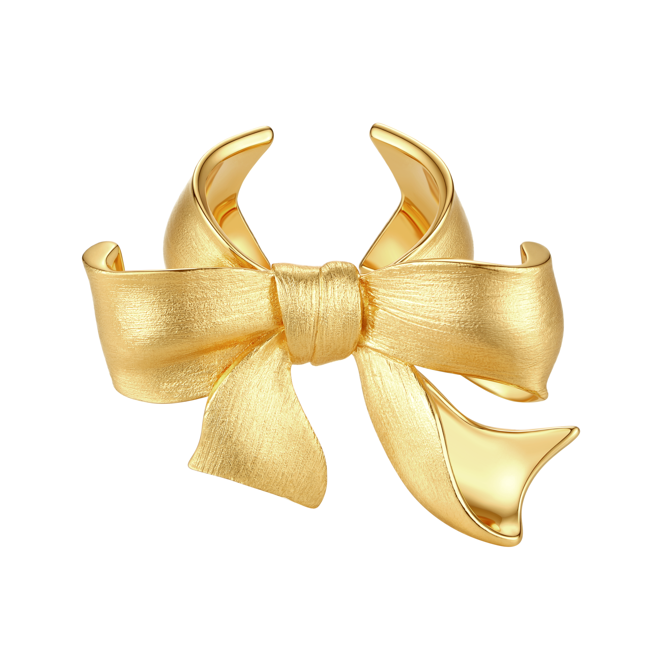 26378GLD13NN Gift Bowknot Open Ring - Image 1