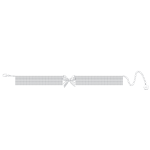 Bowknot Chain Tassel Chocker - Image 2